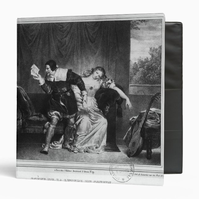 Scene of the cousin's letter 3 ring binder (Front/Inside)