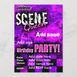 Scene Queen Birthday Party Invitation