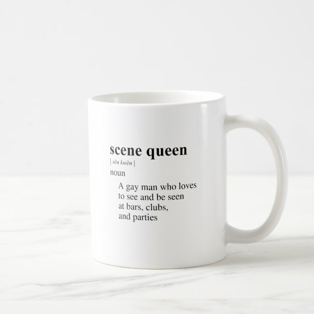 SCENE QUEEN COFFEE MUG (Right)
