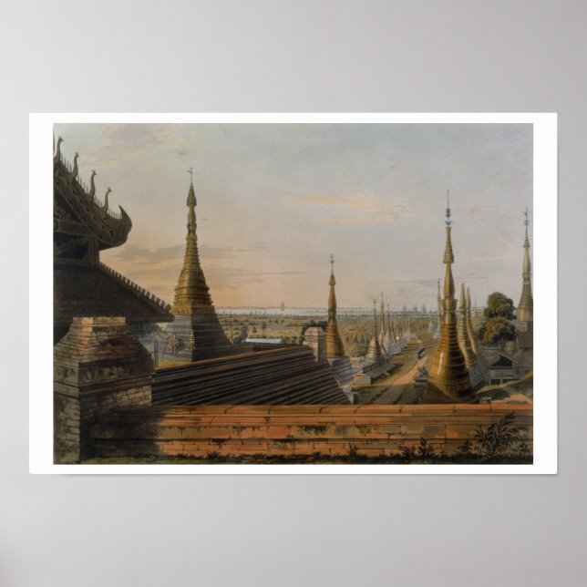 Scene upon the Eastern Road from Rangoon Looking T Poster (Front)