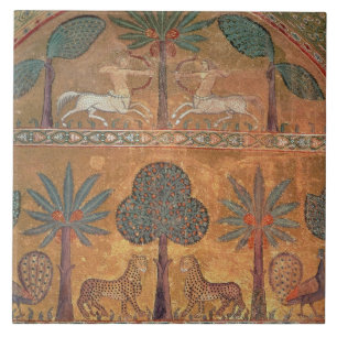 Scene with Centaurs, from the Room of King Ruggero Ceramic Tile