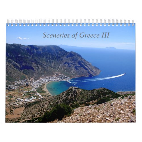 Sceneries of Greece Calendar