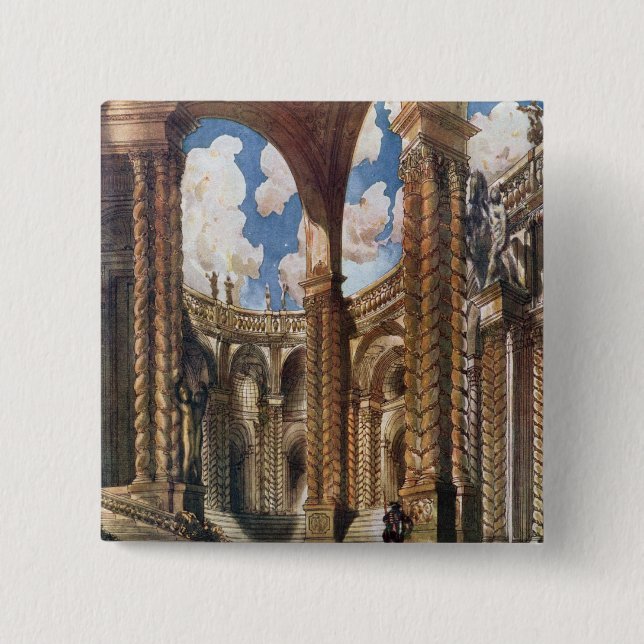 Scenery design for the Betrothal, from Sleeping Be Button (Front)