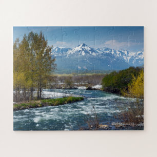 Scenery of spring rugged mountain river jigsaw puzzle