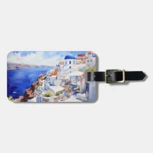 Scenery Oia Santorini Luggage Tag