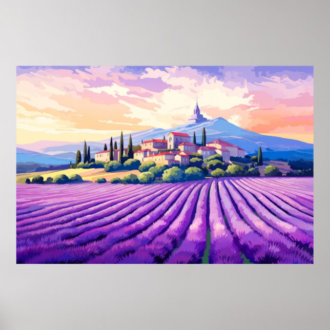 Scenery Panoramic Prairie Landscape Nature Poster (Front)
