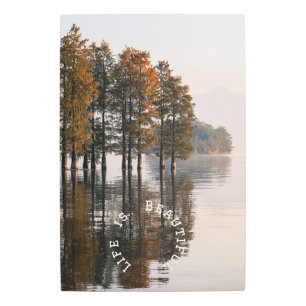 Scenery Positive Quote Metal Wall Art