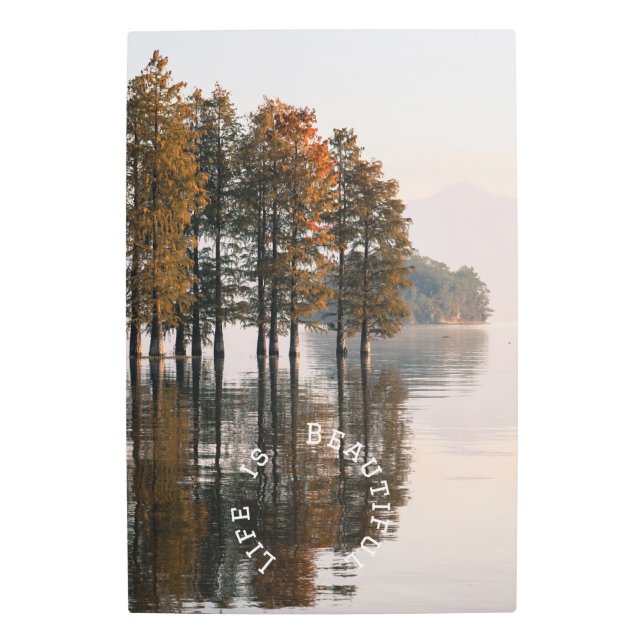 Scenery Positive Quote Metal Wall Art (Front)