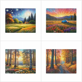 Scenery Puzzles in a Tin