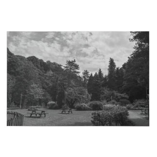 Scenery to die for. faux canvas print