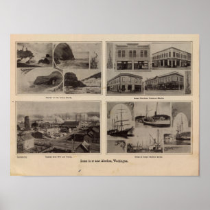 Scenes Aberdeen, Wash Poster