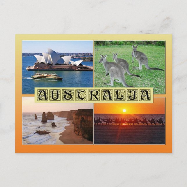Scenes from Australia Postcard (Front)