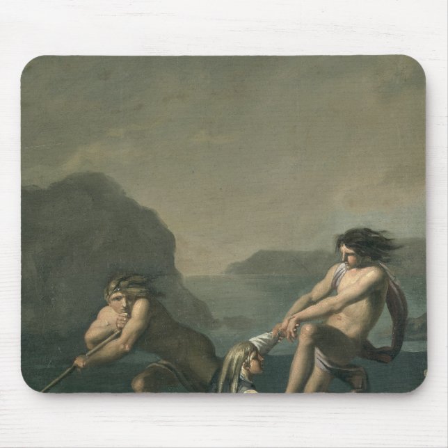 Scenes from 'Niels Klim's Subterranean Journey' Mouse Pad (Front)