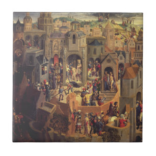 Scenes from the Crucifixion of Christ  Ceramic Tile