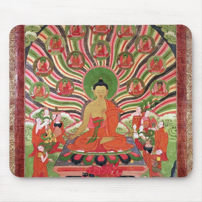 Scenes from the life of Buddha Mouse Pad (Front)