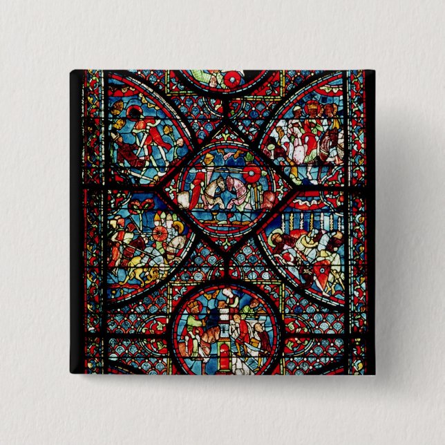 Scenes from the Life of Charlemagne Pinback Button (Front)