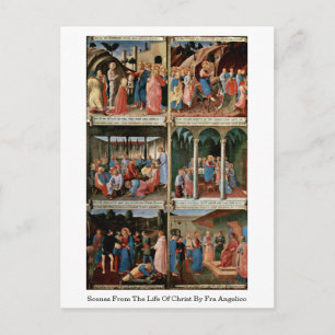 Scenes From The Life Of Christ By Fra Angelico Postcard