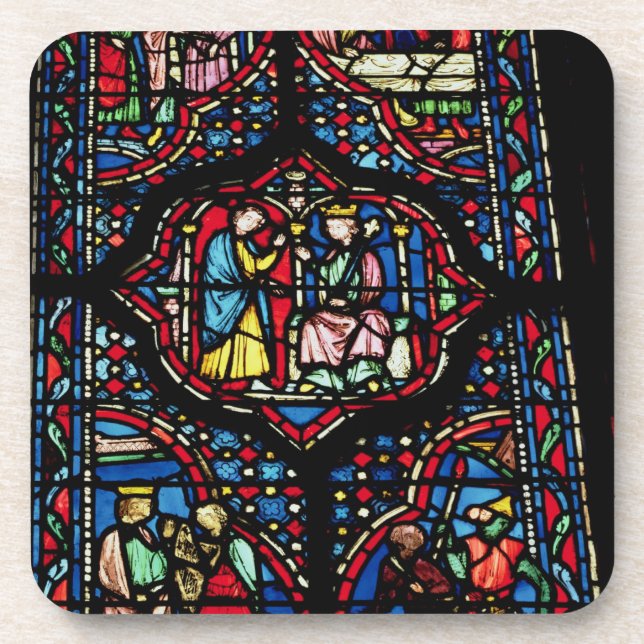 Scenes from the life of King David, 13th century ( Drink Coaster (Front)