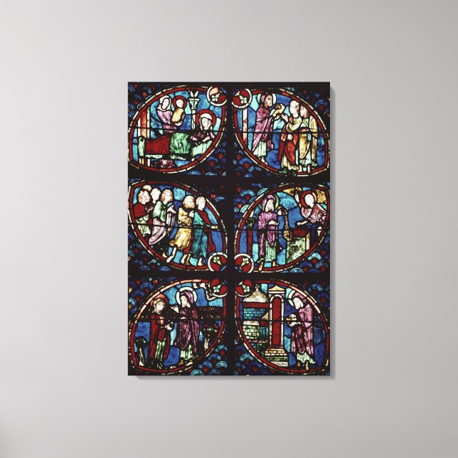 Scenes from the life of Saint John the Baptist Canvas Print (Front)