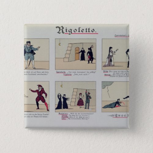 Scenes from the Opera Rigoletto Button