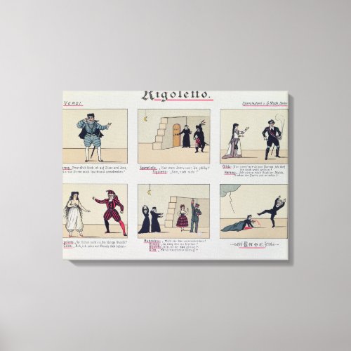 Scenes from the Opera Rigoletto Canvas Print