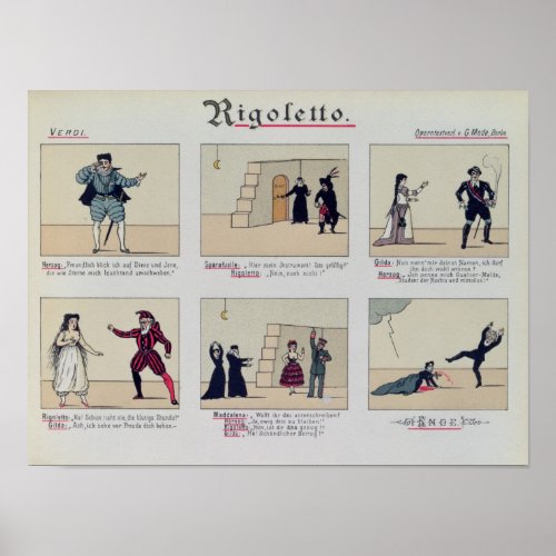 Scenes from the Opera Rigoletto Poster