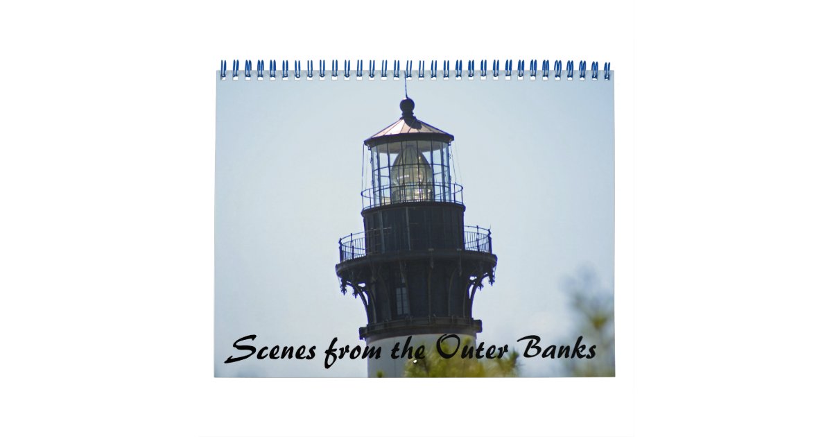 Scenes from the Outer Banks Calendar Zazzle com