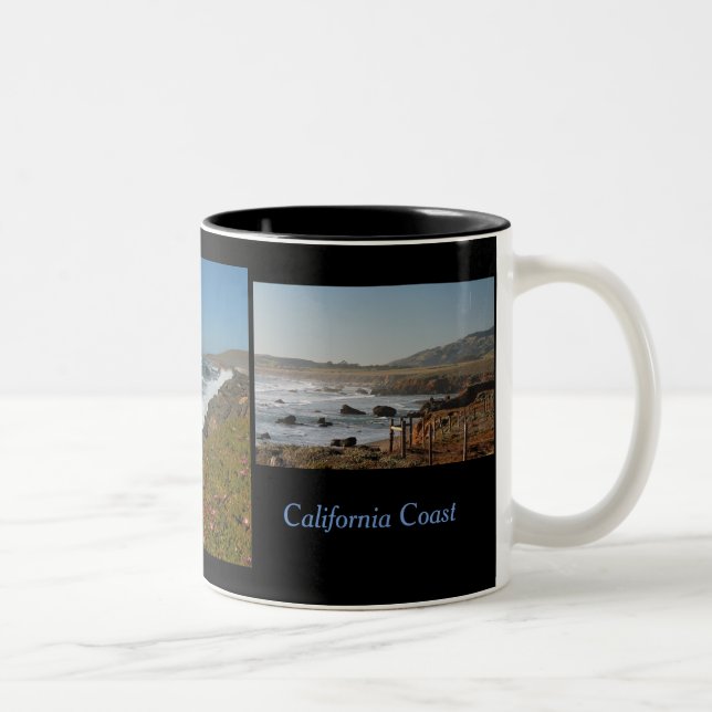 Scenes from the Pacific Coast Highway Two-Tone Coffee Mug (Right)