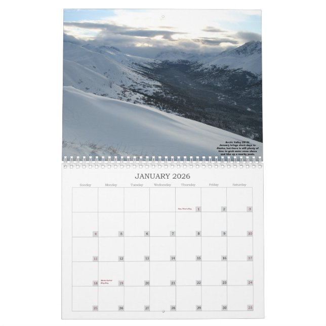 SCENES OF ALASKA 2011 CALENDAR (Jan 2026)
