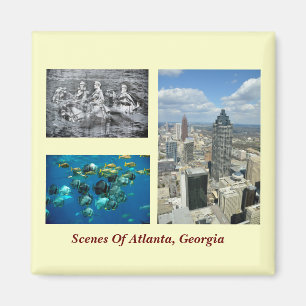 Scenes of Atlanta, Georgia Magnet