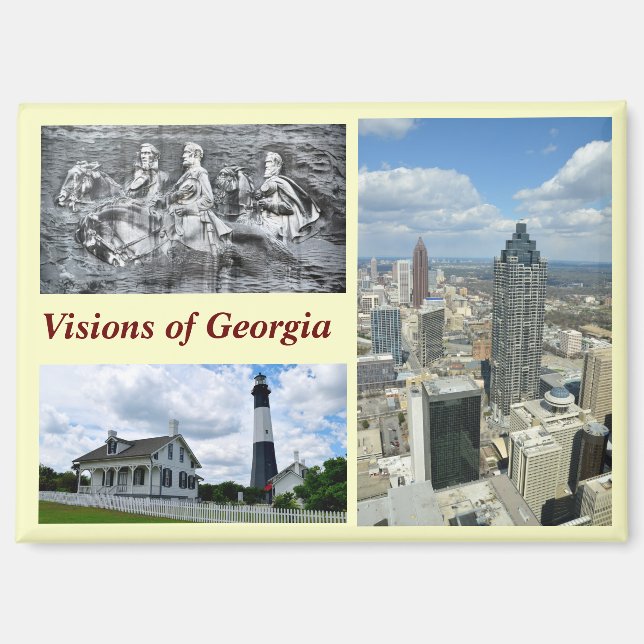 Scenes of Atlanta, Georgia Magnet (Front)
