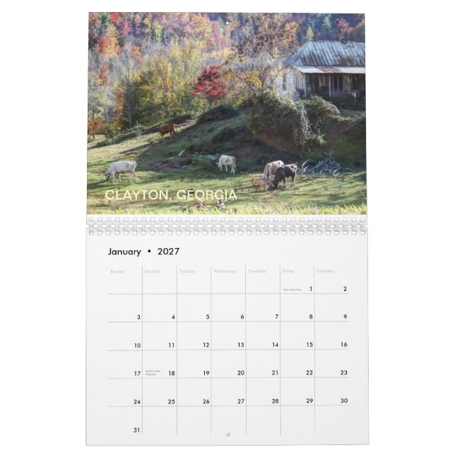 SCENES OF GEORGIA CALENDAR (Jan 2027)