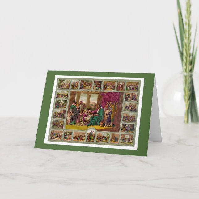 Scenes of Jesus Life Holiday Card (Front)
