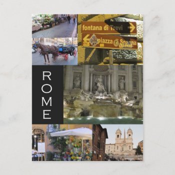Scenes Of Rome Postcards by NightSweatsDiva at Zazzle