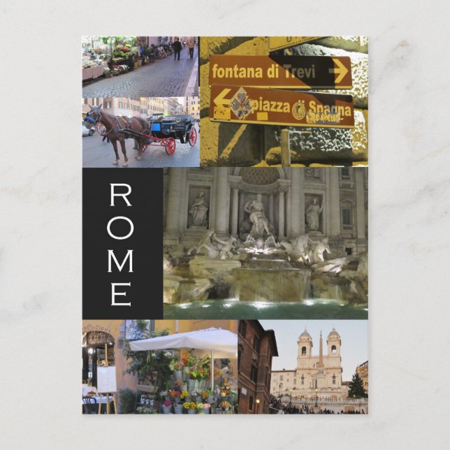Scenes of Rome Postcards (Front)