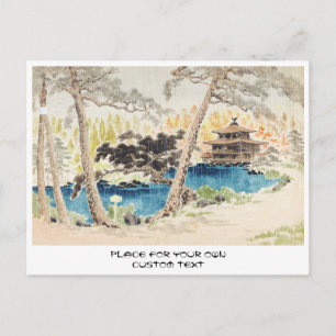 Scenes of Sacred Places, Kinkakuji Temple, Kyoto Postcard