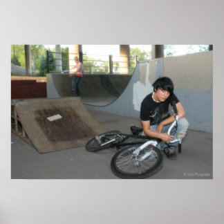 Scenester BMX Model Poster