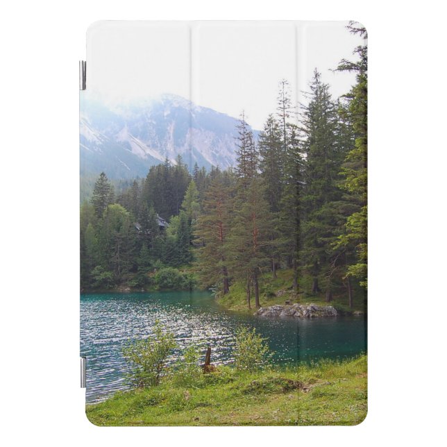 Scenic Alpine Forrest and Lake Photo iPad Pro Cover (Front)