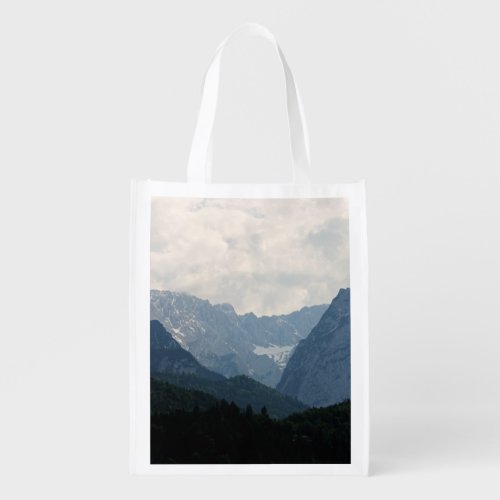 Scenic Alpine Mountains Nature Photo Grocery Bag