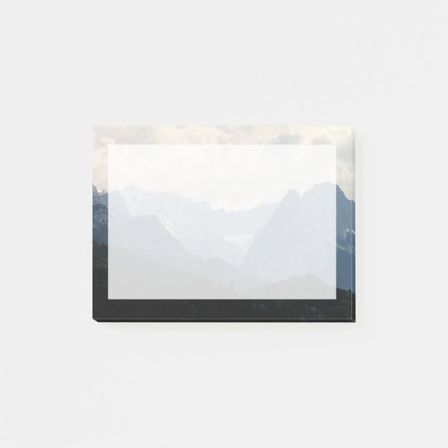 Scenic Alpine Mountains Nature Photo Post-it Notes (Front)