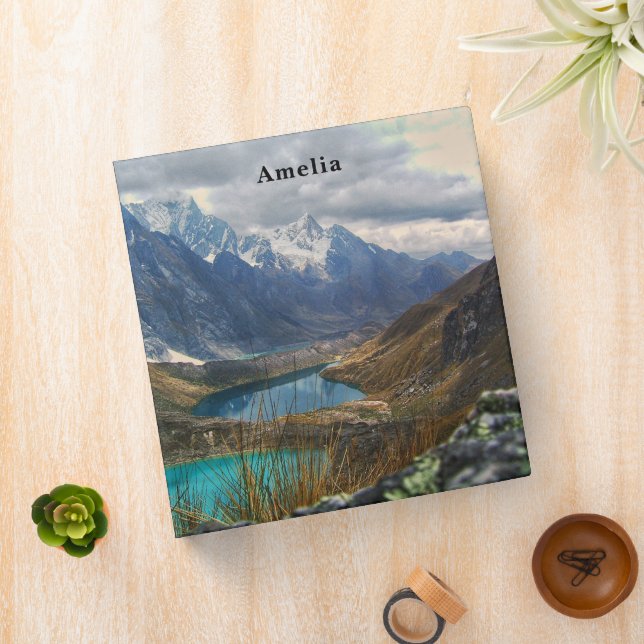 Scenic Alpine Mountains Photo 3 Ring Binder (In Situ)