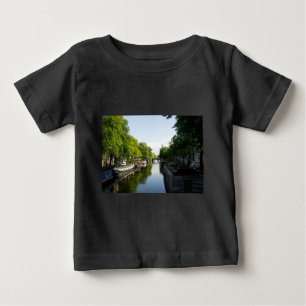 Scenic Amsterdam Netherlands Canal & Houseboats Baby T-Shirt