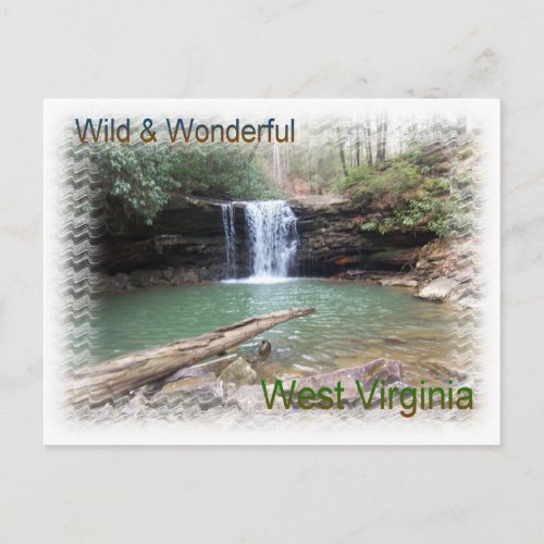 Scenic Appalachian Waterfall Postcard