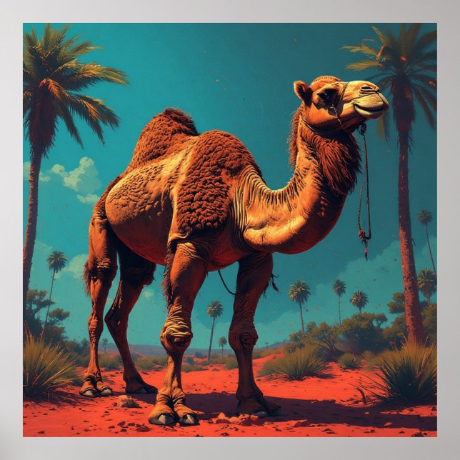 Scenic Arabian Desert for Home Decor & Gift 🐪🌴 (Front)