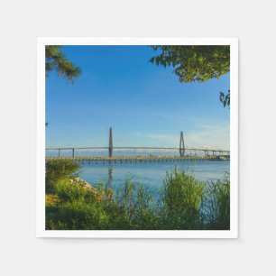 Scenic Arthur Ravenel Bridge Napkins