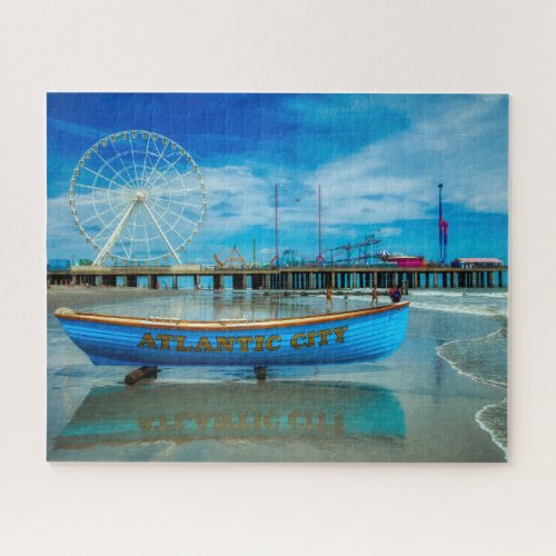 Scenic Atlantic City Boardwalk Jigsaw Puzzle