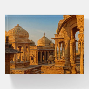 Scenic Bada Bagh Chhatris Paperweight