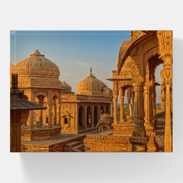 Scenic Bada Bagh Chhatris Paperweight (Front)