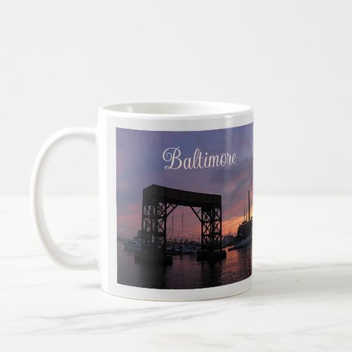 Scenic Baltimore Maryland Sunset Coffee Mug