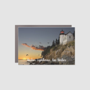 Scenic Bar Harbor Lighthouse Car Magnet